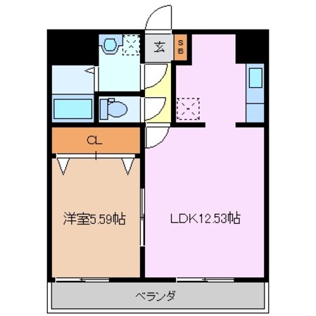 津駅 徒歩15分 3階の物件間取画像